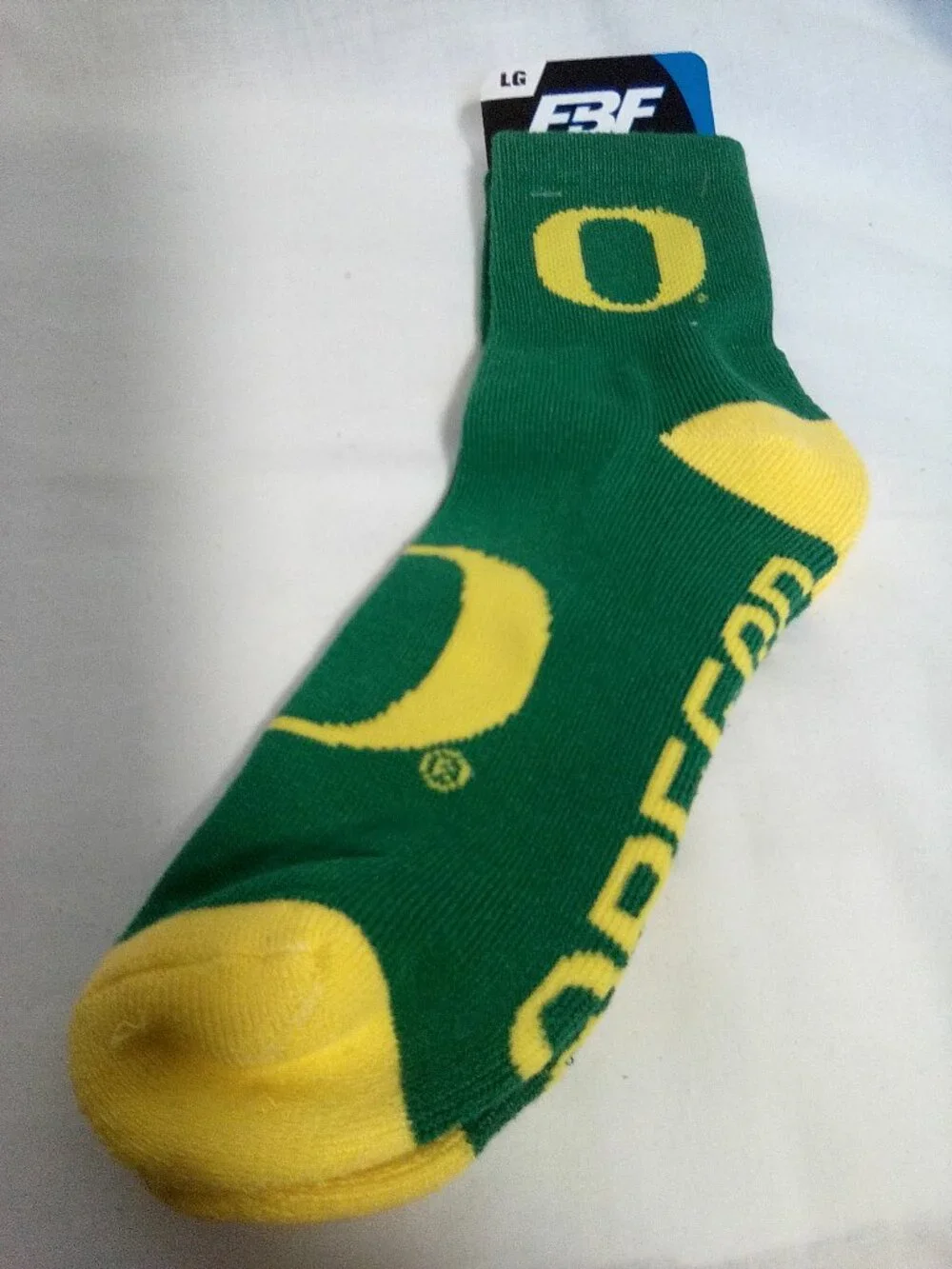 Oregon Ducks socks Large NWT